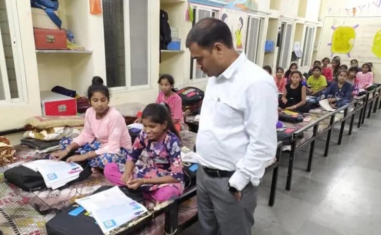 रिंगनोद के आदीवासी बालक, बालिका आश्रम का एसडीएम ने किया औचक निरीक्षण 