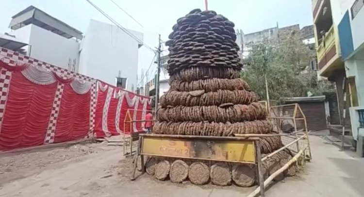 सिंहपुरी में 5100 कंडों (उपलों) से होली बनाकर होलिका दहन किया जाएगा