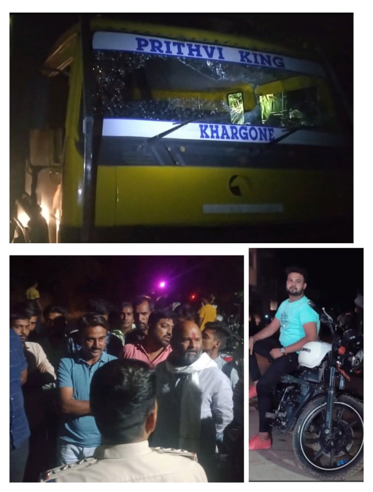 तराना कानीपुरा मार्ग के ग्राम बरखेड़ी में तेज रफ्तार डंफर ने बाइक सवार को रौंदा